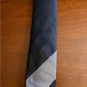Burberry Blue and Black Geometric Men's Tie